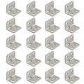 20Pcs Angle Iron Board Table, Chair, Cabinet, Wardrobe, Fixed Connector, 90-Degree Angle Iron Plate Bracket