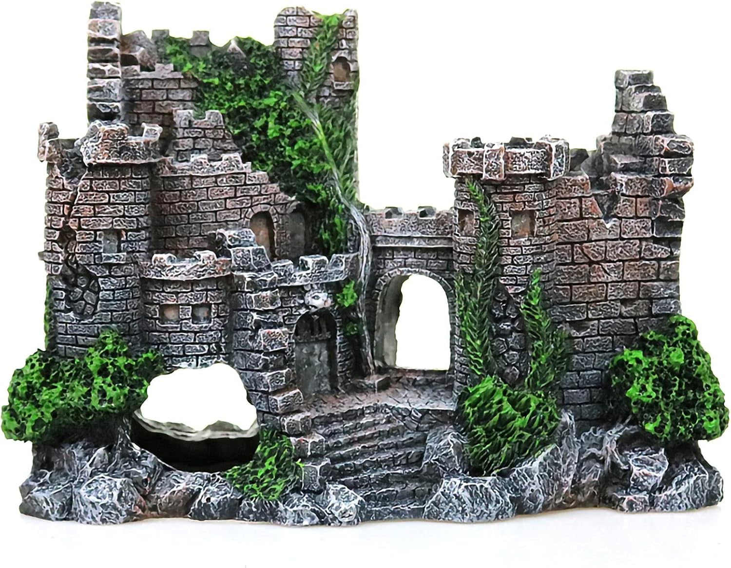 Aquarium Ornaments Resin Castle Decorations Submarine Fish Tank Supplies Accessories Eco-Friendly Fish Tank Creativity Aquarium Ornament Betta Fish Hide Cave