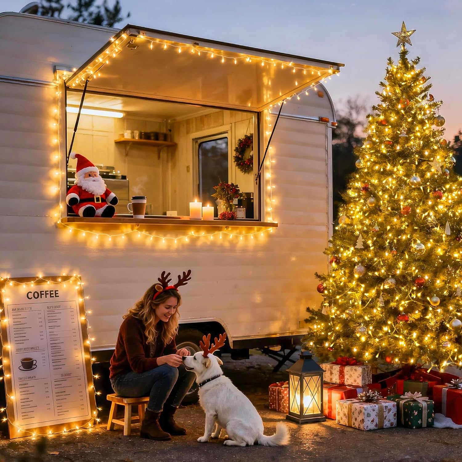 168FT 600 LED Christmas Lights Outdoor Waterproof Clear Wire Indoor String Lights for outside Warm White Christmas Tree Lights Plug in for Bedroom Wedding Party Valentines Decor