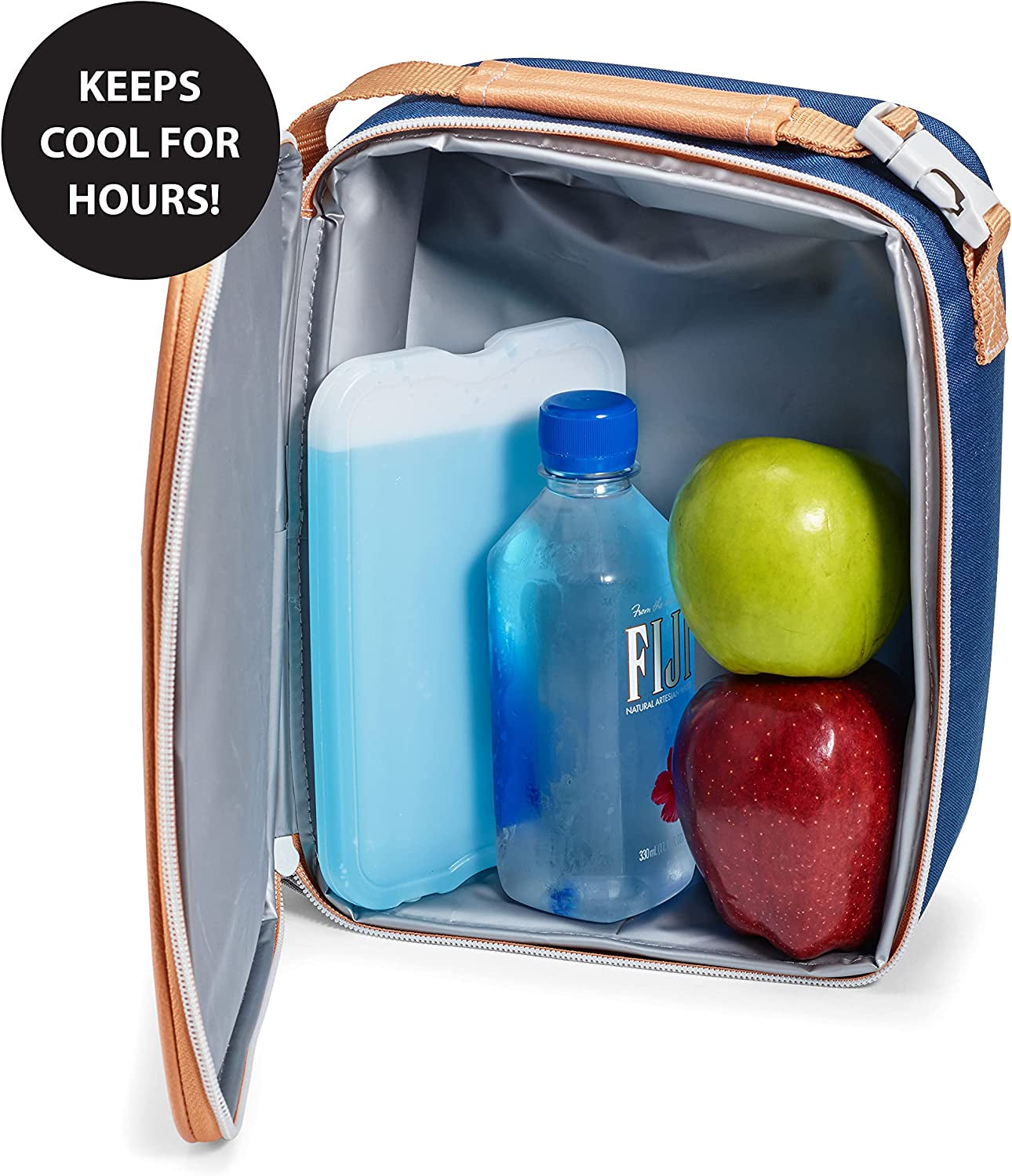 Cool Coolers by  4 Pack XL Slim Ice Packs, Quick Freeze Space Saving Reusable Ice Packs for Lunch Boxes or Coolers, Blue, 239ICE, 4 Count (Pack of 1)
